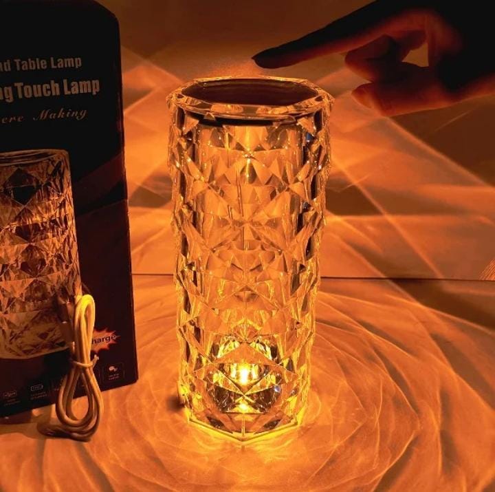 LED Crystal Table Lamp with Remote