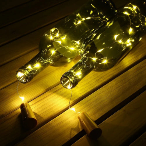 Fairy LED String Lights with Bottle Cork