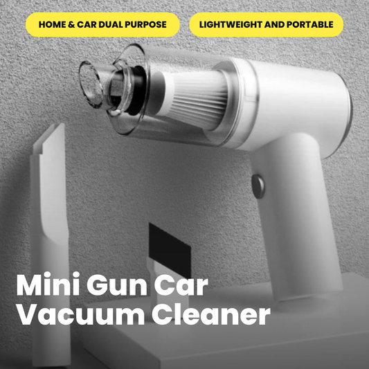 Mini Gun Car Vacuum Cleaner | USB Rechargeable