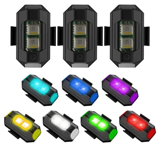 Multicolor Strobe Lights With USB Charging