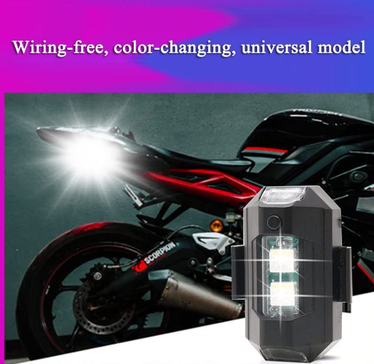 Multicolor Strobe Lights With USB Charging