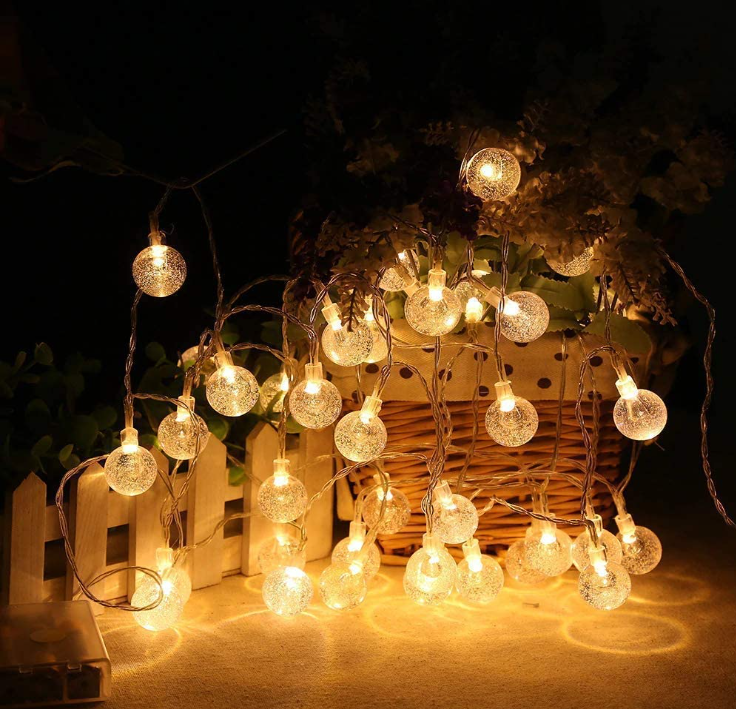LED Crystal Bubble Ball String Fairy Lights