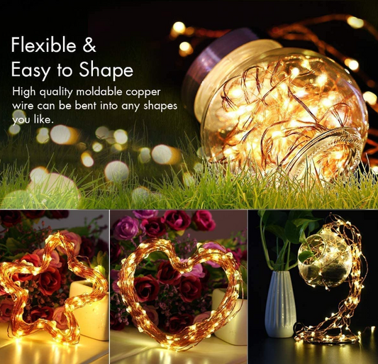 Copper Wire Fairy LED String Lights