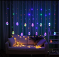 6+6 Wish Ball Curtain Lights (Multicolor)