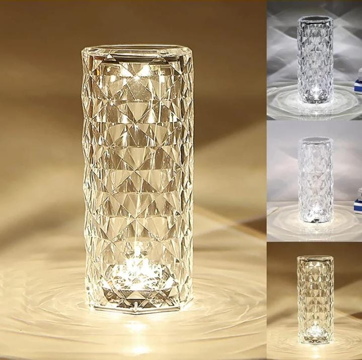 LED Crystal Table Lamp with Remote