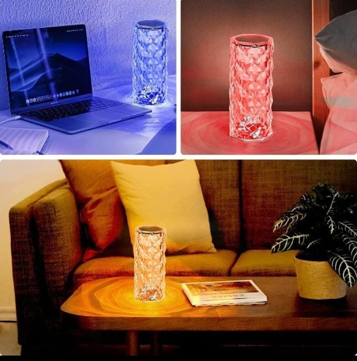 LED Crystal Table Lamp with Remote